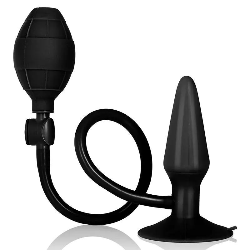 Анальная пробка с насосом Booty Pumper малая – черная	