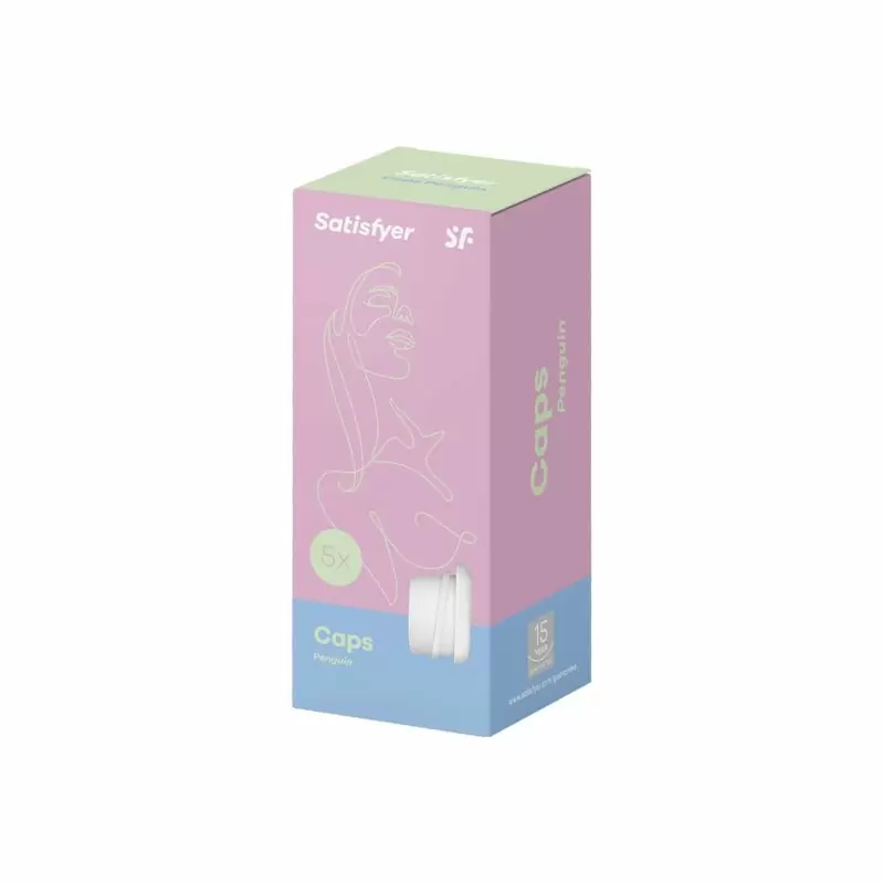 Набор сменных насадок Satisfyer Pro Penguin, для бесконтактного стимулятора клитора, белый