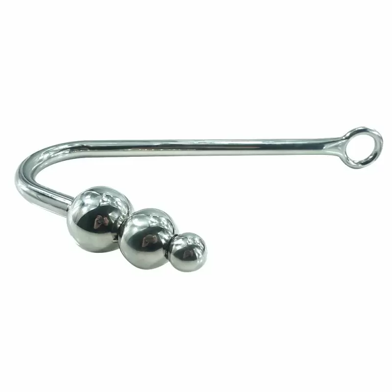 Анальный крюк для подвеса large из металла Kanikule metal - серебристый	    