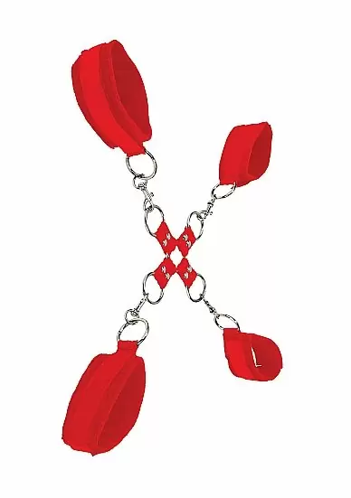 Крестообразные наручники (оковы, фиксаторы) для рук и ног Velcro hand and leg cuffs