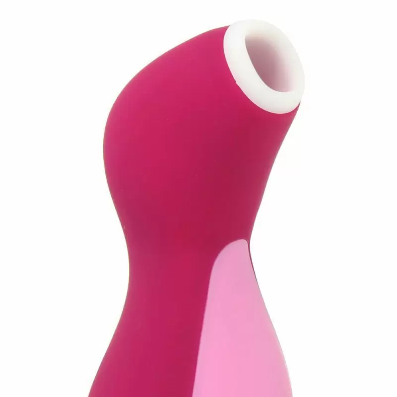 Перезаряжаемый водонепроницаемый волновой стимулятор клитора Satisfyer Pro Penguin – розовый