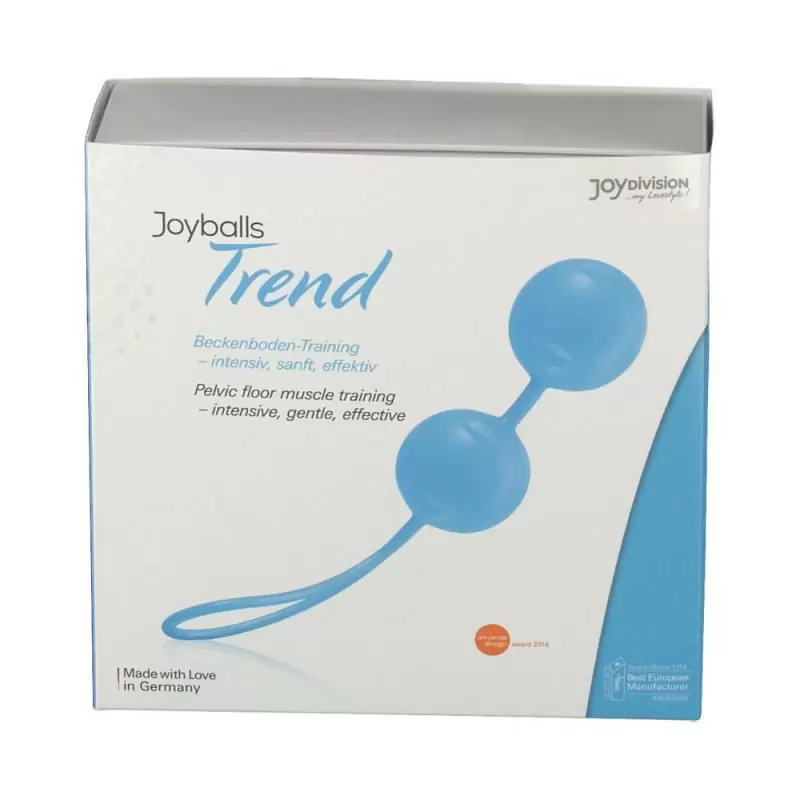 Вагинальные шарики Joyballs Trend со смещенным центром тяжести – голубой