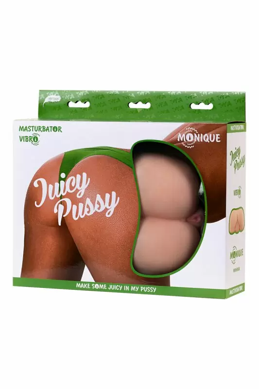 Реалистичный мастурбатор вагина и анус TOYFA Juicy Pussy Monique с вибрацией - телесный