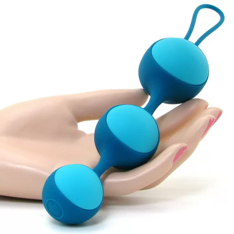 Набор из 3-х вагинальных шариков разного веса Stella III - Blue