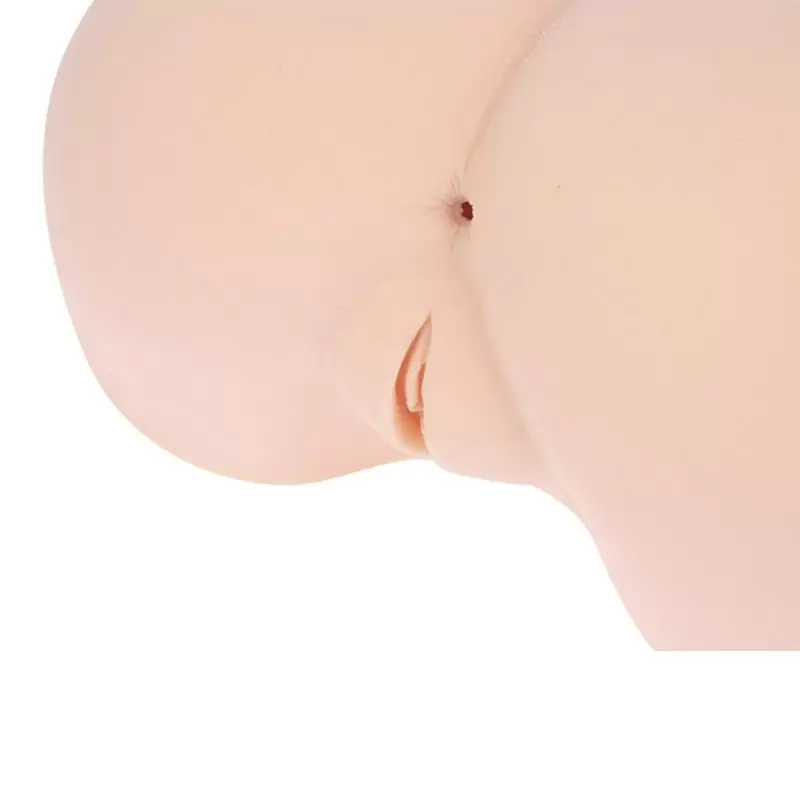 Полуторс-мастурбатор в позе догги-стайл Alice+ вагина и анус с вибрацией, ротацией и голосом – телесный