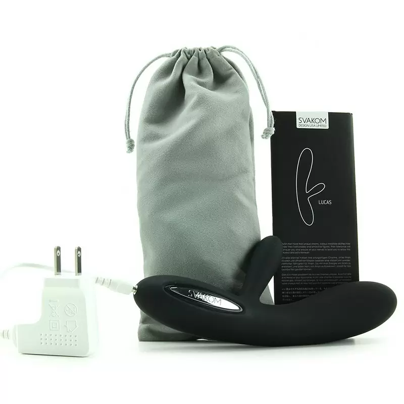 Двойной вибратор Lucas с интеллектуальным режимом, 48 часов без подзарядки – черный