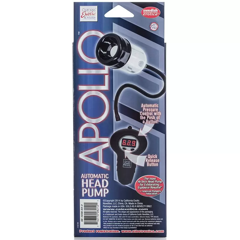 Помпа для головки Apollo Automatic Head Pump автоматическая – прозрачная