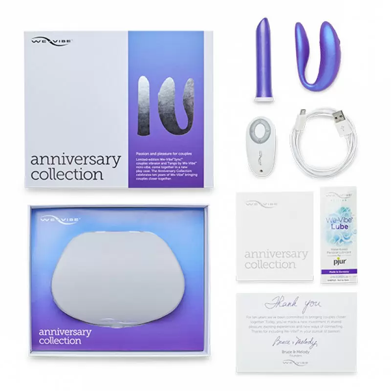 Набор We-Vibe Anniversary Collection Sync+Tango - фиолетовый