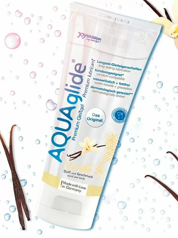 Орально-вагинальная смазка JoyDivision AQUAglide со вкусом ванили, 100 мл