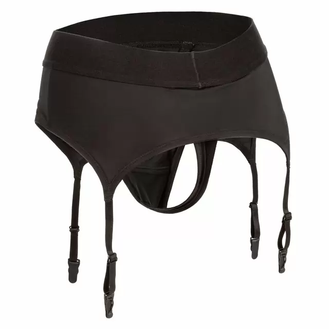 Стринги Boundless™ с подвязками и креплением для страпона - L/XL