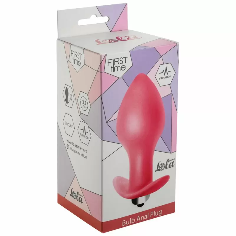 Анальная пробка с вибрацией Bulb Anal Plug Pink (Батарейки ААА) 5006-01lola