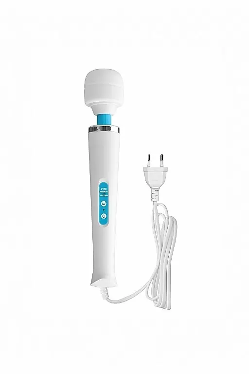Вибромассажёр Wonder Wand — белый с голубым