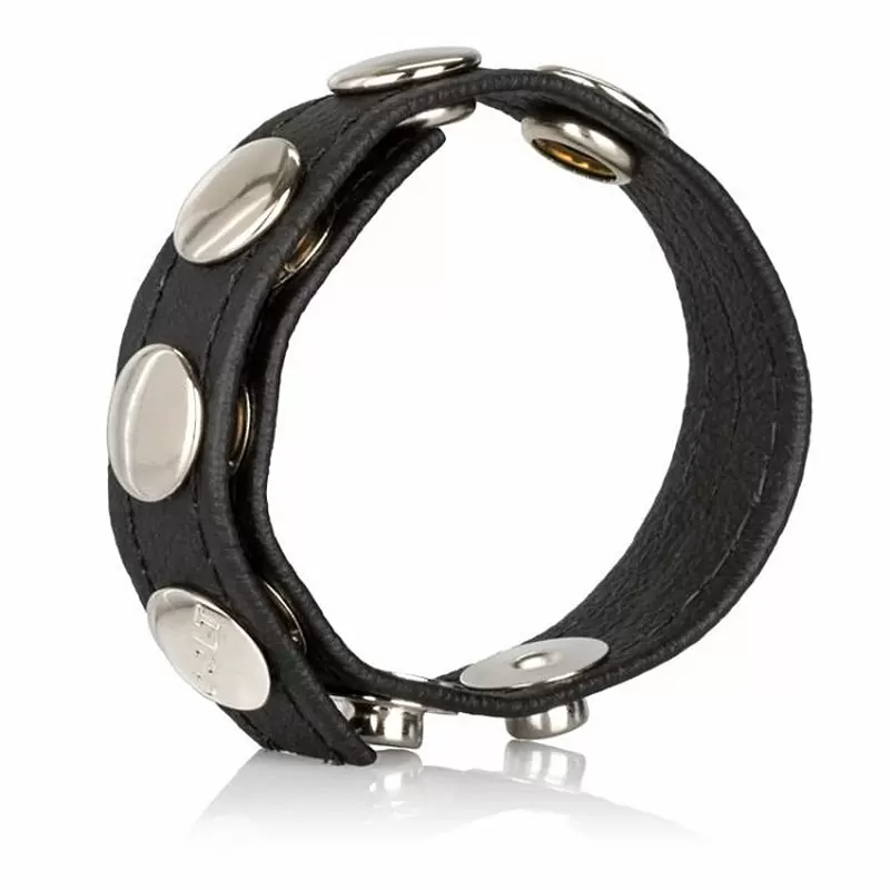 Кожаная утяжка на пенис Colt C/B Strap 5-Snap Fastener – черный