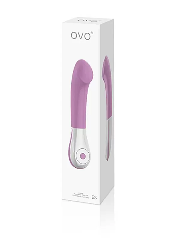 Перезаряжаемый вибромассажер Ovo E3 для стимуляции точки G - розовый