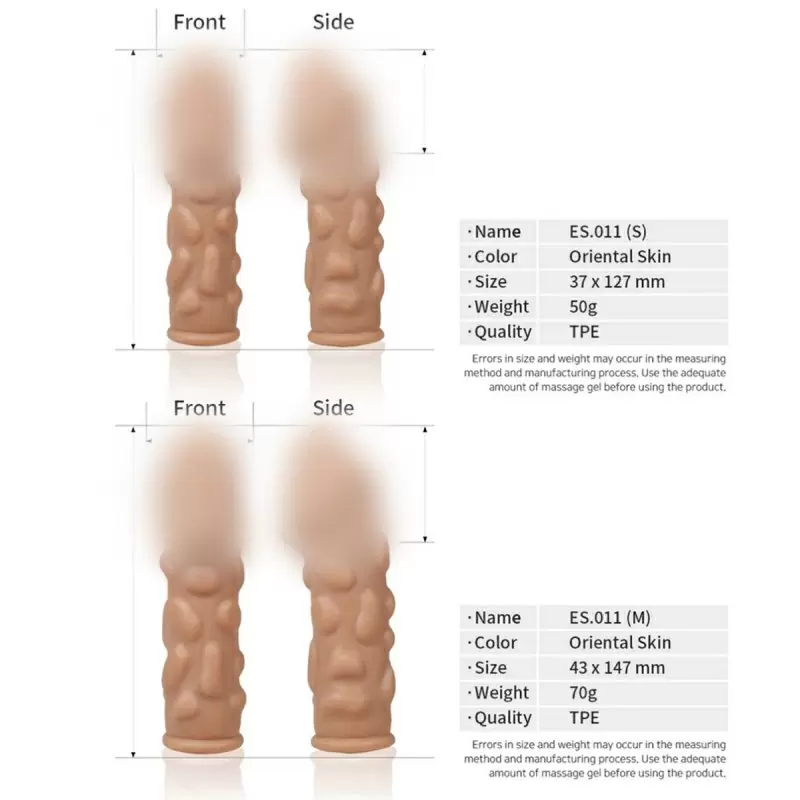 Насадка на фаллос с крупными бугорками размер M, Cock Sleeves